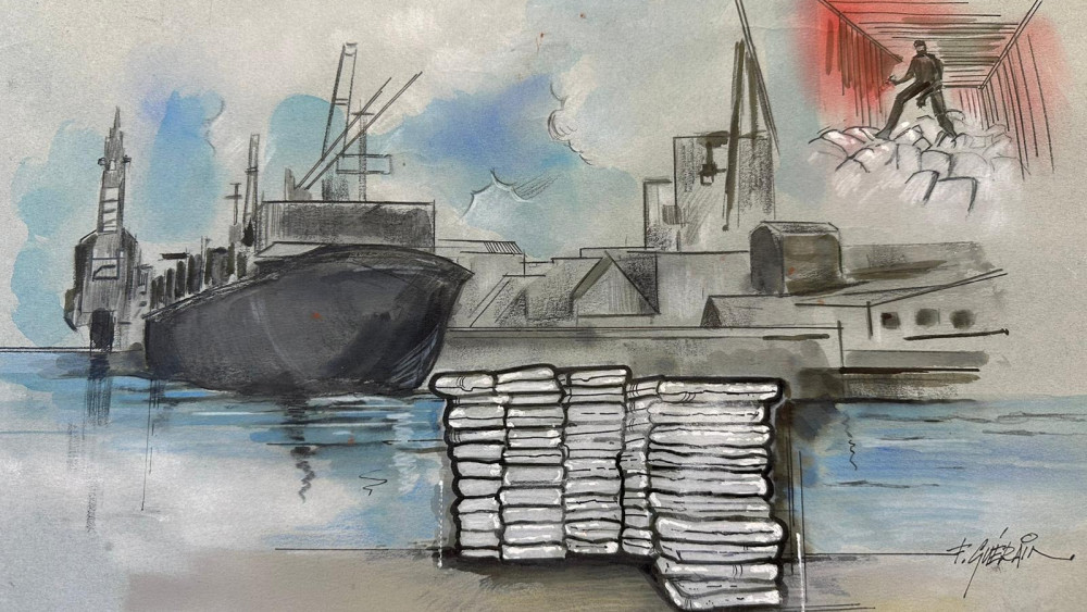 De vier Noord-Hollanders in de cokezaak 'Beal'  in de rechtbank van Schiphol (kwaliteit - 2.0)