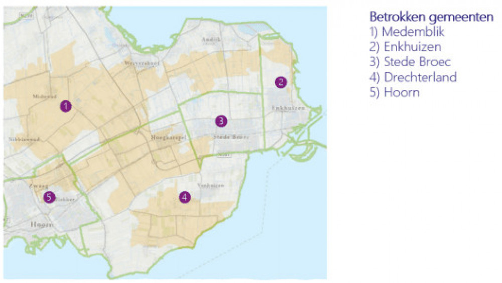 Kaart elektricteitsnetwerk vol in West-Friesland