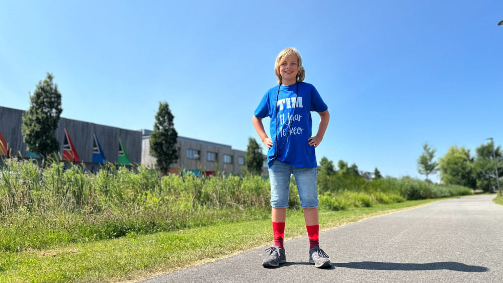 Tim (11) uit Zwaag doet mee aan Nijmeegse Vierdaagse