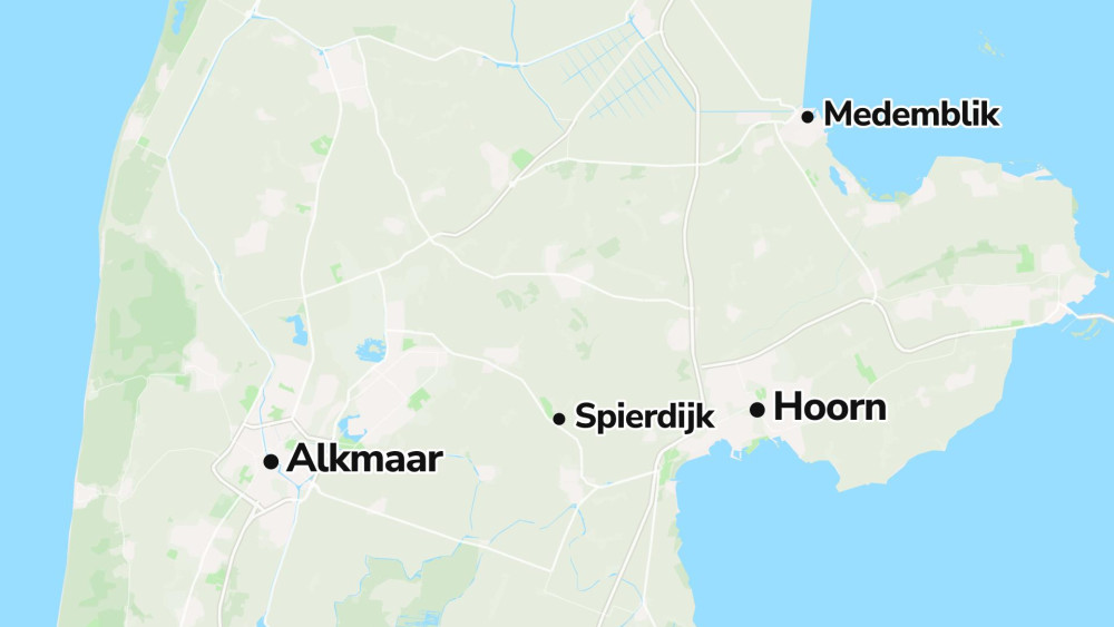 De verdachte zou zijn opgepakt in het West-Friese Spierdijk